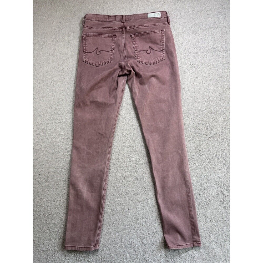 Adriano Goldschmied Woman Size 26 R Purple The Abbey Ankle Mid Rise Super Skinny